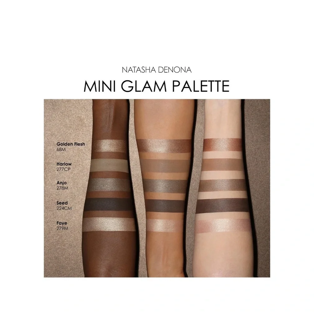 Bundle Natasha Denona Eyeshadow Rose & Wood & mini glam pallete - Picture 3 of 8